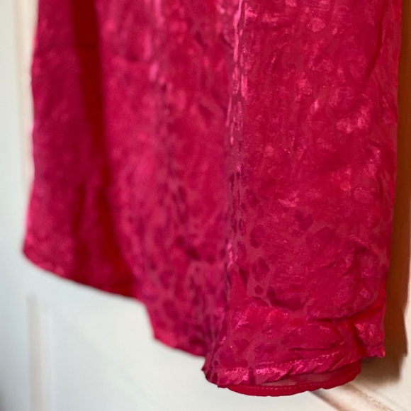 Cheetah Hot Pink Lace-Detailed Top - Picture 4 of 5